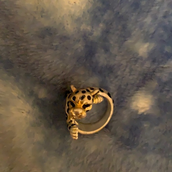 NEW 🐆 Crystal Collar Hugging Pet Leopard Ritzy Boutique Ring various sizes - Picture 14 of 16